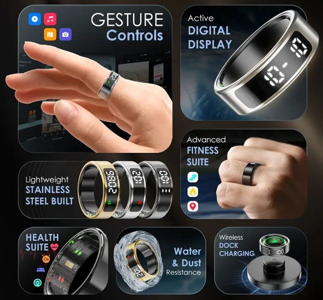 ภาพคุณสมบัติ Pebble Halo Smart Ring